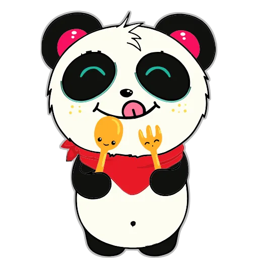 😋 Эмодзи «Пандочка» для Telegram