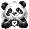 Стикер 54 Panda