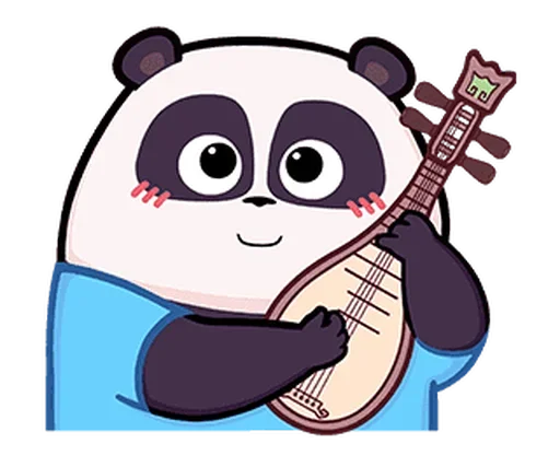 🪕 Стикер «Naughty Panda Pange» для Telegram