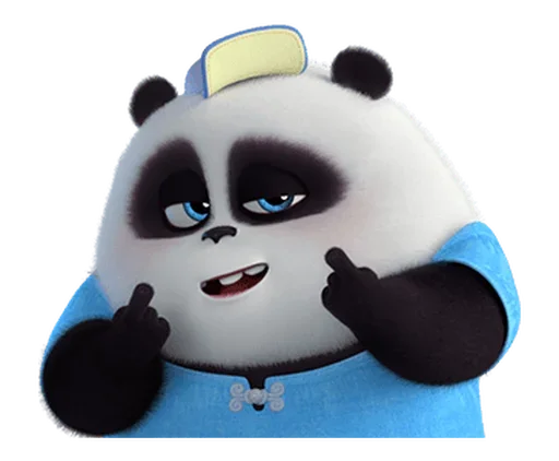 🐼 Стикер «Naughty Panda Pange» для Telegram