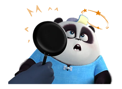🐼 Стикер «Naughty Panda Pange» для Telegram