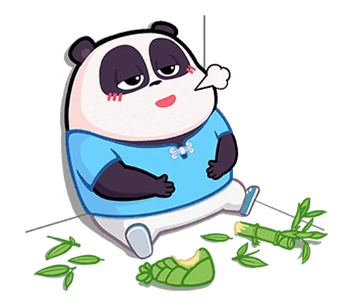 🐼 Стикер «Naughty Panda Pange» для Telegram