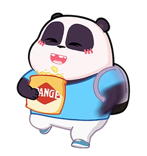 🍿 Стикер «Naughty Panda Pange» для Telegram