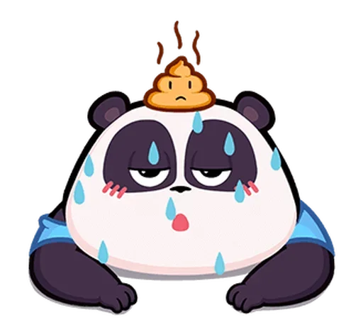 🐼 Стикер «Naughty Panda Pange» для Telegram