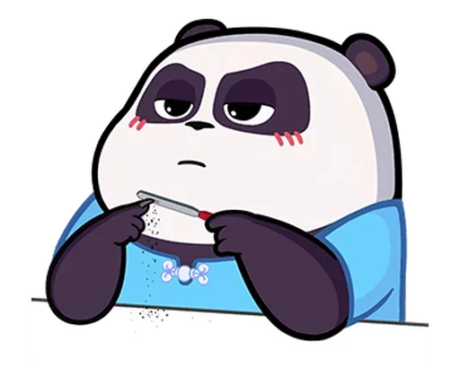 💅 Стикер «Naughty Panda Pange» для Telegram