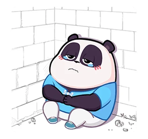🐼 Стикер «Naughty Panda Pange» для Telegram