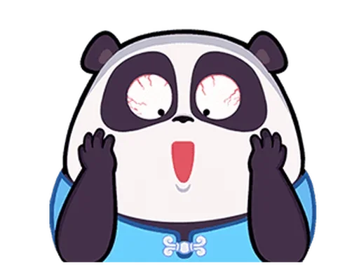 🐼 Стикер «Naughty Panda Pange» для Telegram