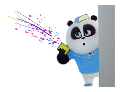 🐼 Стикер «Naughty Panda Pange» для Telegram