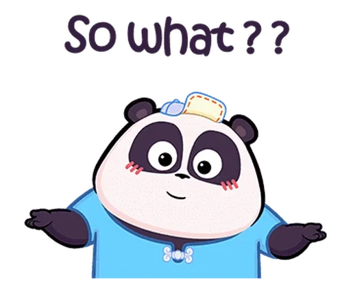 🤷‍♂️ Стикер «Naughty Panda Pange» для Telegram