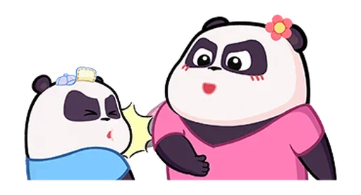 🐼 Стикер «Naughty Panda Pange» для Telegram