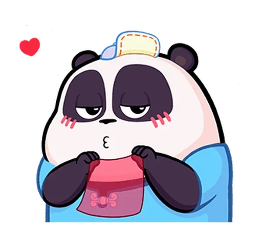 🐼 Стикер «Naughty Panda Pange» для Telegram