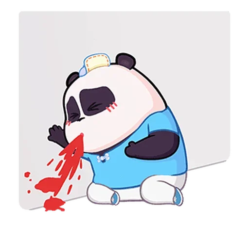 🐼 Стикер «Naughty Panda Pange» для Telegram