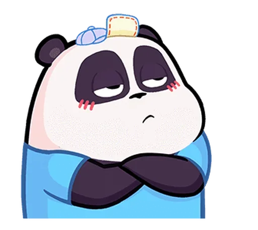 🐼 Стикер «Naughty Panda Pange» для Telegram