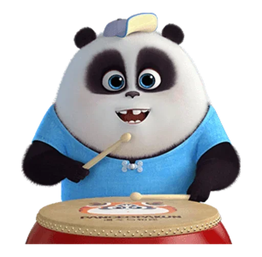 🥁 Стикер «Naughty Panda Pange» для Telegram