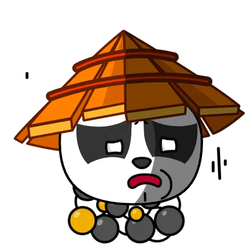 ☹️ Стикер «Panda Warrior» для Telegram