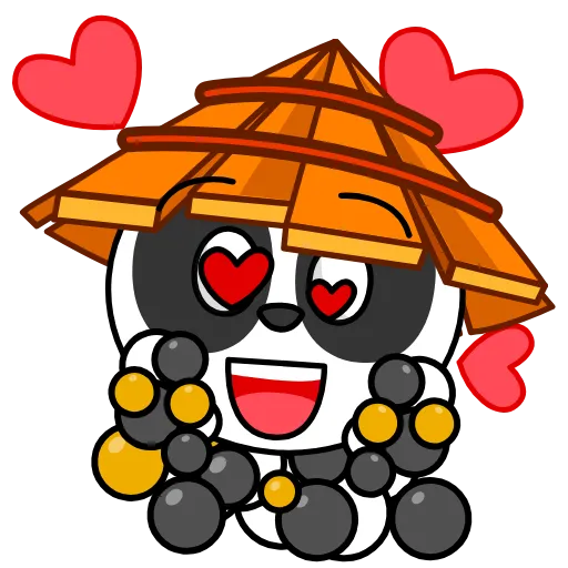 ❤️ Стикер «Panda Warrior» для Telegram