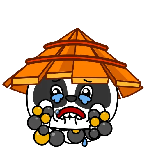 😭 Стикер «Panda Warrior» для Telegram
