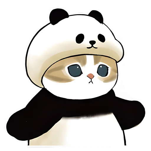 🥺 Стикер «Панда и Нян» для Telegram