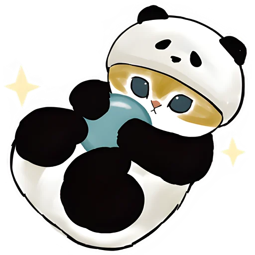 🤪 Стикер «Панда и Нян» для Telegram