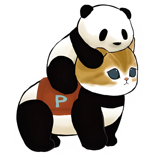 ☺️ Стикер «Панда и Нян» для Telegram