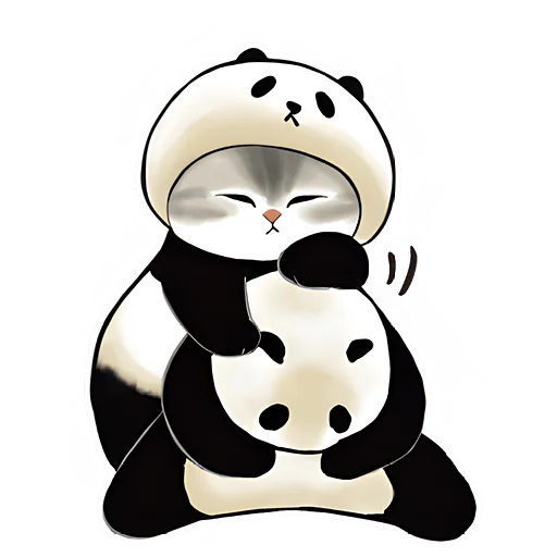 ☺️ Стикер «Панда и Нян» для Telegram