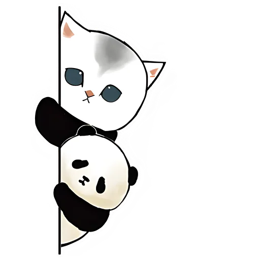 😶 Стикер «Панда и Нян» для Telegram