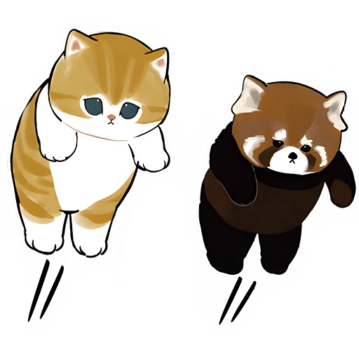 🤡 Стикер «Панда и Нян» для Telegram