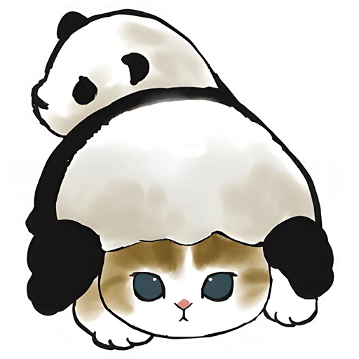 😜 Стикер «Панда и Нян» для Telegram