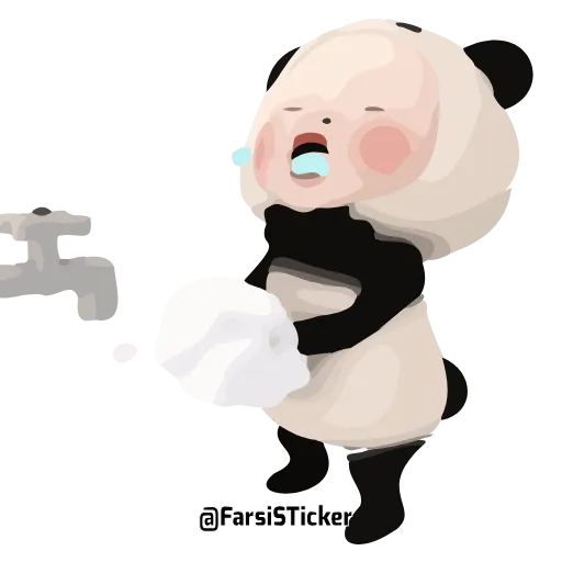 🧼 Стикер «pandaba» для Telegram