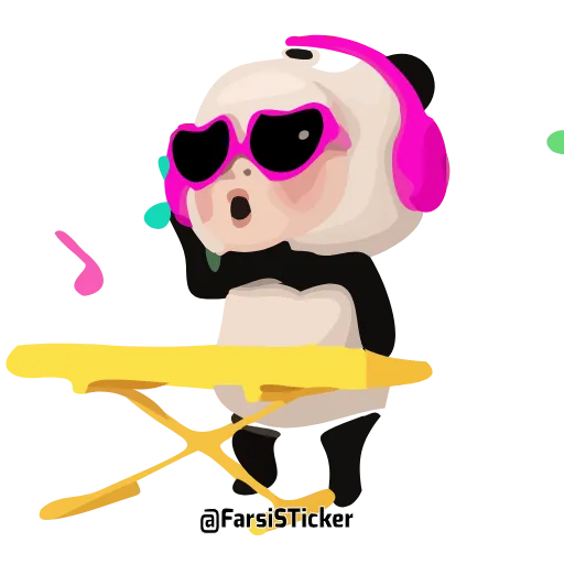 🎧 Стикер «pandaba» для Telegram
