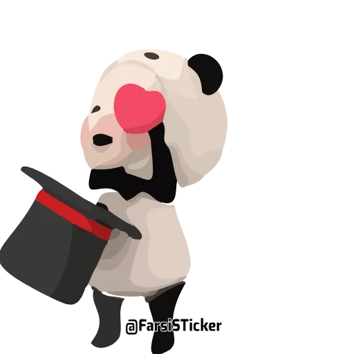 ❤️ Стикер «pandaba» для Telegram