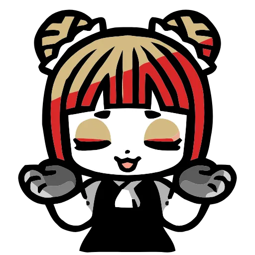 😌 Эмодзи «Panda Girl» для Telegram