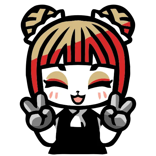 ✌️ Эмодзи «Panda Girl» для Telegram