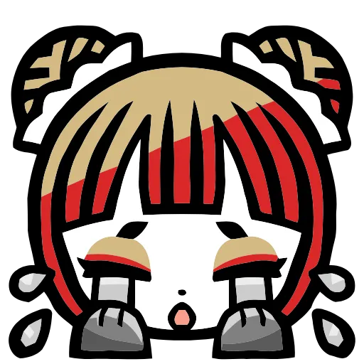 😭 Эмодзи «Panda Girl» для Telegram
