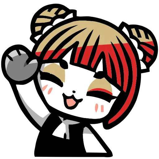 👋 Эмодзи «Panda Girl» для Telegram