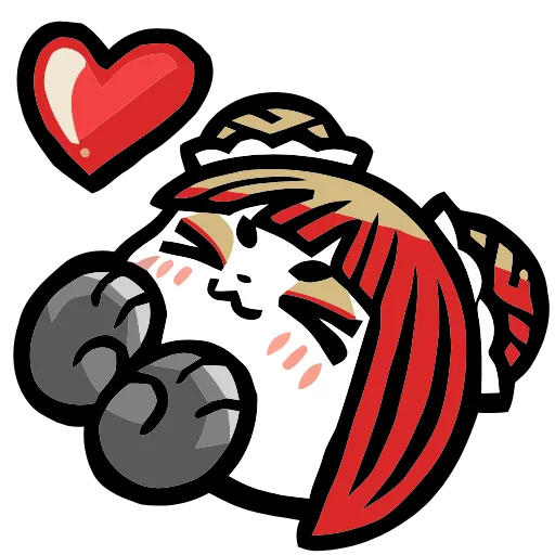❤️ Эмодзи «Panda Girl» для Telegram