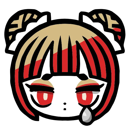 😢 Эмодзи «Panda Girl» для Telegram