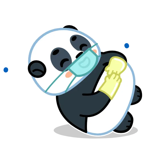 Стикерпак Panda Emic для Telegram