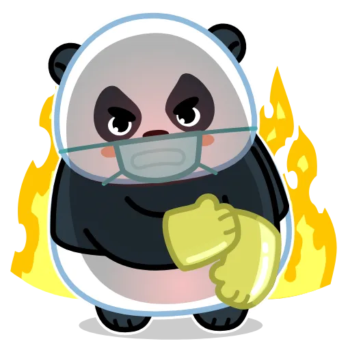 😠 Стикер «Panda Emic» для Telegram