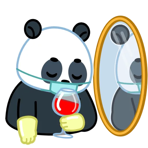 🍷 Стикер «Panda Emic» для Telegram