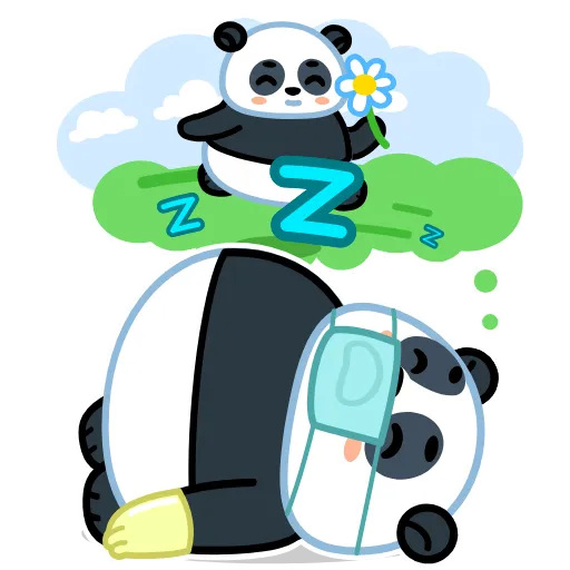 😴 Стикер «Panda Emic» для Telegram