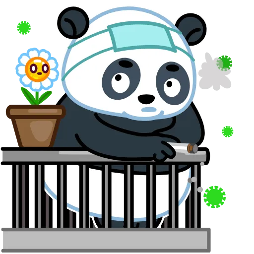 😟 Стикер «Panda Emic» для Telegram