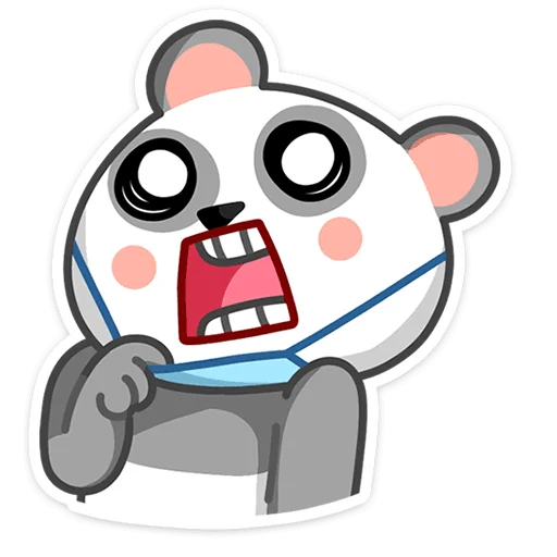 😡 Стикер «Панда Мия» для Telegram