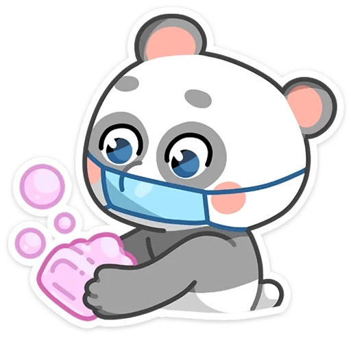🧼 Стикер «Панда Мия» для Telegram