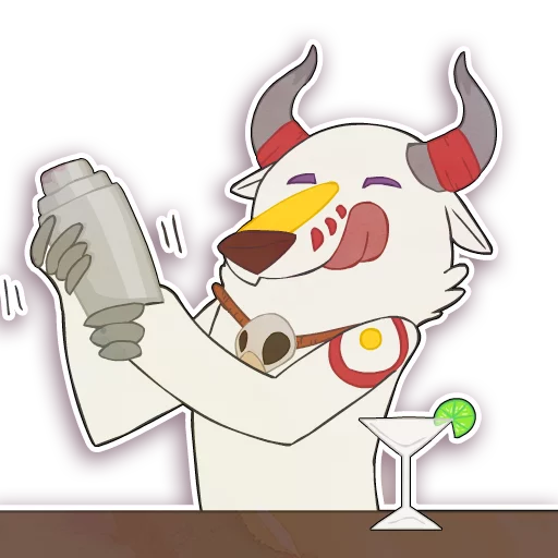 🍸 Стикер «PandaroohooDerp» для Telegram