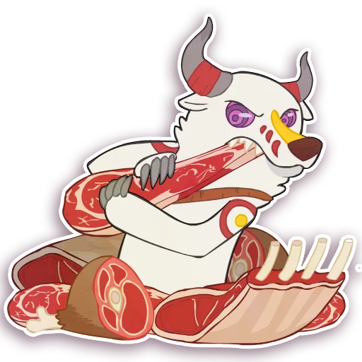 🍖 Стикер «PandaroohooDerp» для Telegram