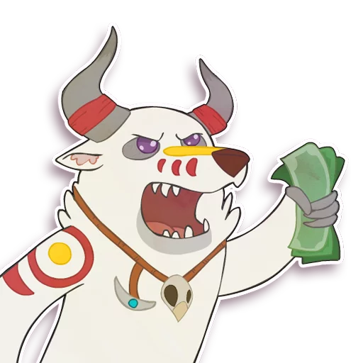 💵 Стикер «PandaroohooDerp» для Telegram