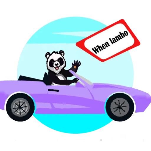 🏎️ Стикер «Panda Swap Sol» для Telegram