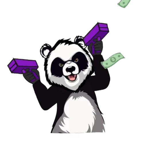 💶 Стикер «Panda Swap Sol» для Telegram