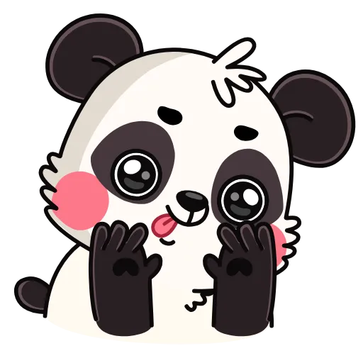 😋 Стикер «Пандочка» для Telegram